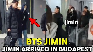 BTS Jimin Spotted Arriving in Budapest For Filming His New music video Jimin in Budapest  ブダペストのジミン