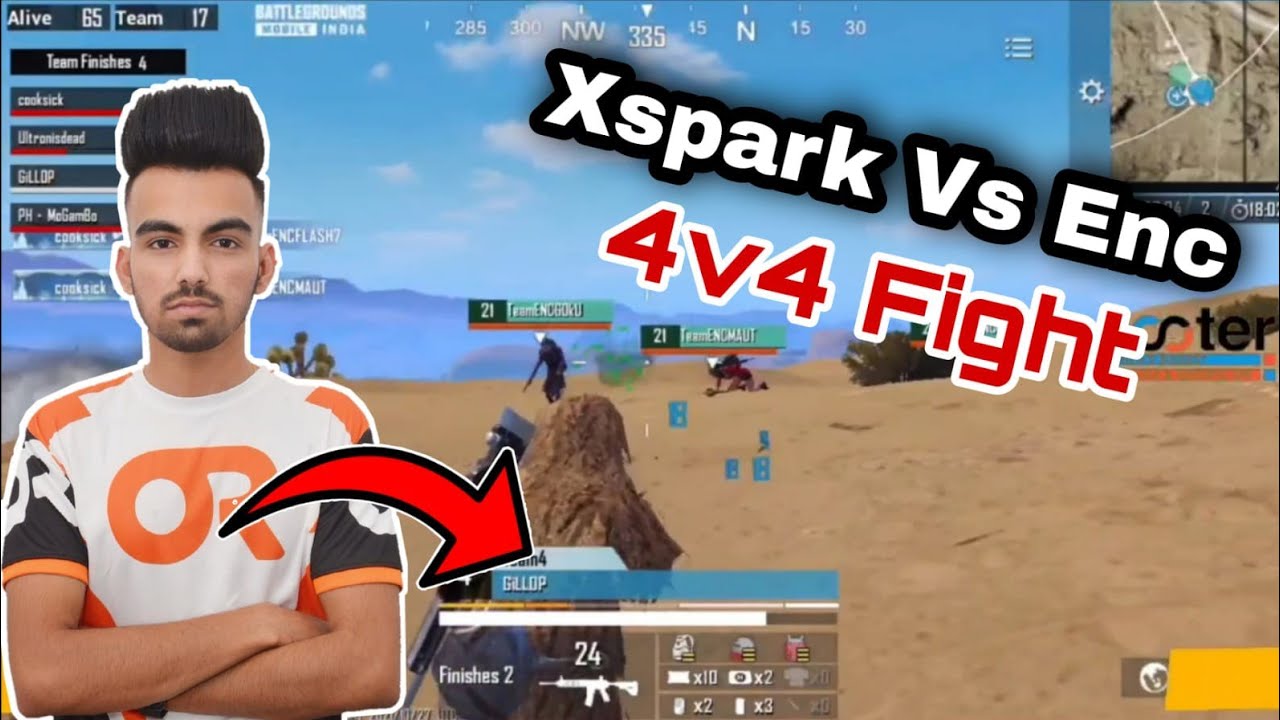 Xspark Vs ENC 4v4 Fight In Pride Invitational Scrims | Xspark Vs ENC 4v4 Fight 