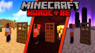 Minecraft HARDCORE, ale DRZWI TELEPORTUJĄ!