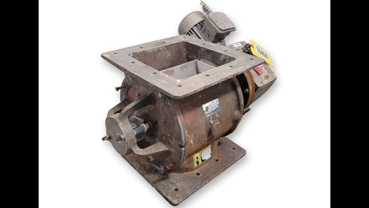 Used 10" Sq. Prater Industries Stainless Steel Rotary Airlock Valve PAV