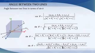 11-4 3D - Angle Between Two Lines