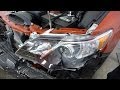 Toyota Camry Headlight And Foglight Removal (2012 - 2014)