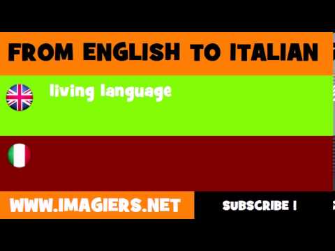 How to say living language in Italian