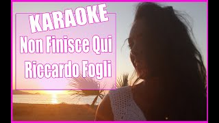 Non Finisce Qui Riccardo Fogli Karaoke +Cori