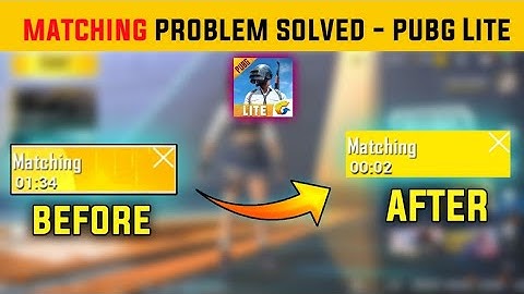 Pubg Mobile Lite Matching Time Problem | Pubg Mobile Lite Main Matchmaking Jaldi Kaise Kare