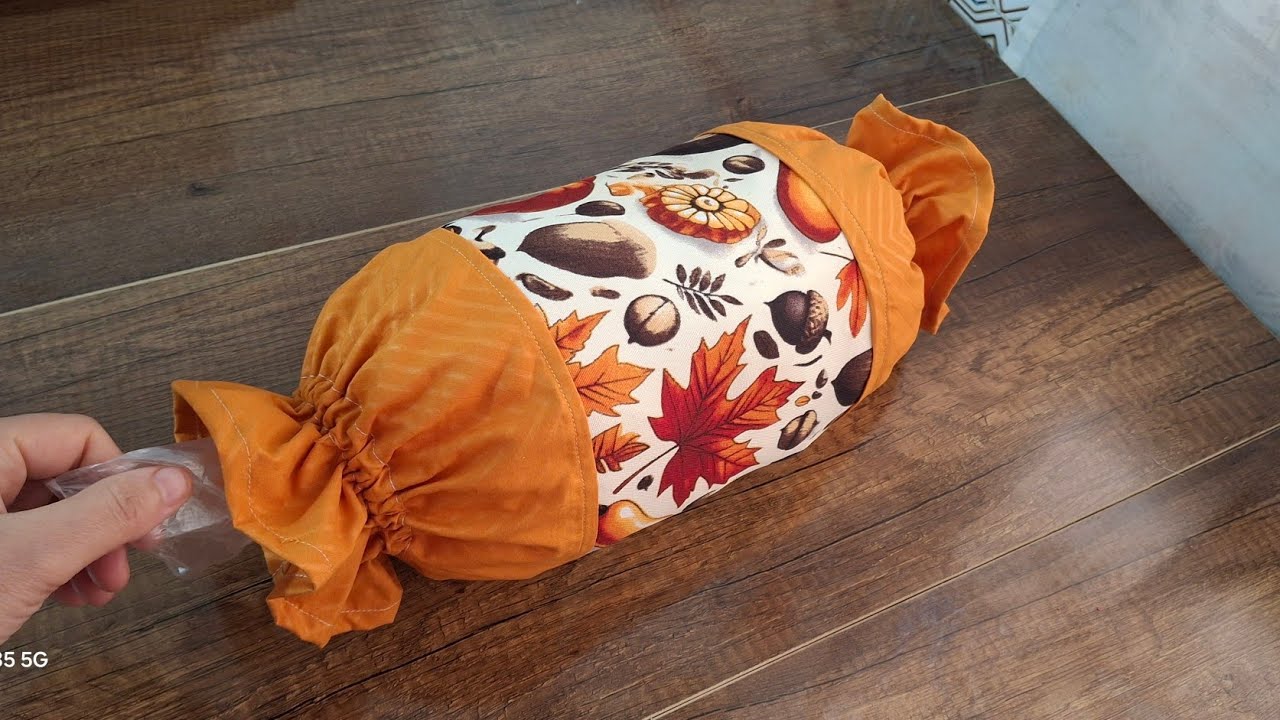 ✂️ مشروعي من الصفر | حامل الأكياس من بقايا القماش فكرة رمضانية بسيطة ومربحة