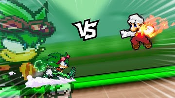 Mario vs scourge the hedgehog sprite animation / flipaclip animation my collab part