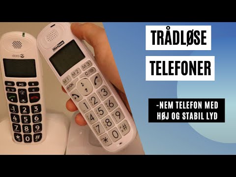 Trådløse telefoner  - nem telefon med høj og stabil lyd