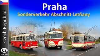 【4K】PRAHA TROLLEYBUS - Sonderverkehr in Letňany  (2022)