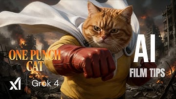 AI Filmmaking Secrets with GROK 4 (Behind the "One Punch Cat" Trailer)