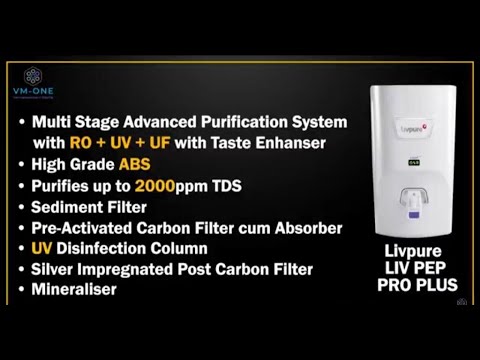 Livpure Water Purifier Model No Liv-Pep-Pro-Plus/Detail information/amc ...