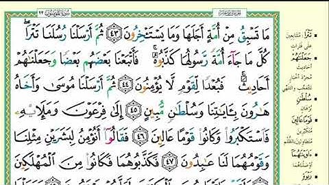 سورة المؤمنون كاملة مكتوبة بصوت القارئ الشيخ محمد الغزالي #تلاوات_خاشعة
