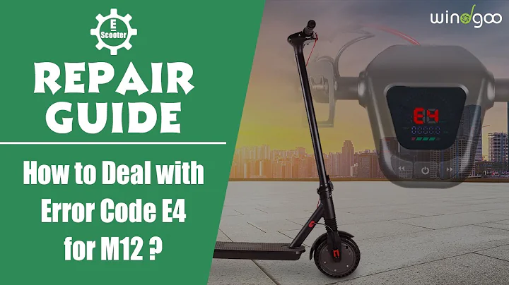 Electric Scooter Repair Guide | How to Deal with Error Code E4 for M12?