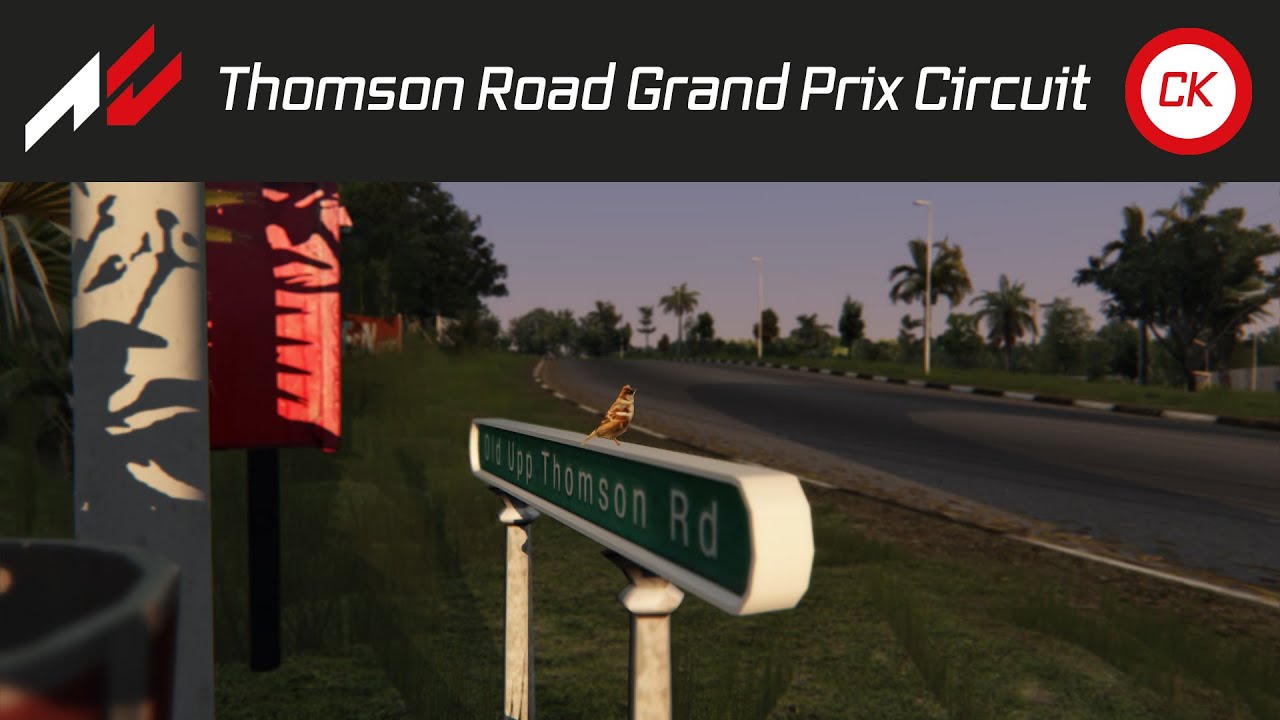 Assetto Corsa - Thomson Road Grand Prix Circuit - YouTube