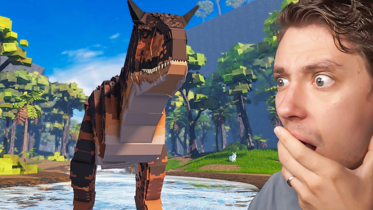 Впервые играю в Jurassic Blocky...