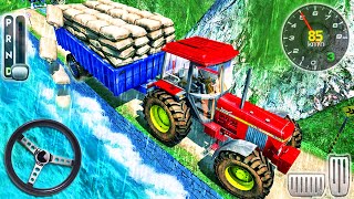 Heavy Tractor Trolley Simulator 2020 - Farming Cargo Offroad Driver 3D - Android GamePlay screenshot 4