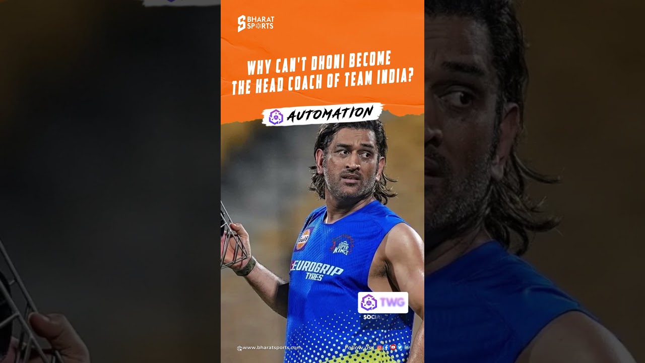 Why can’t Dhoni become the head coach? | Sports News English | Bharat Sports