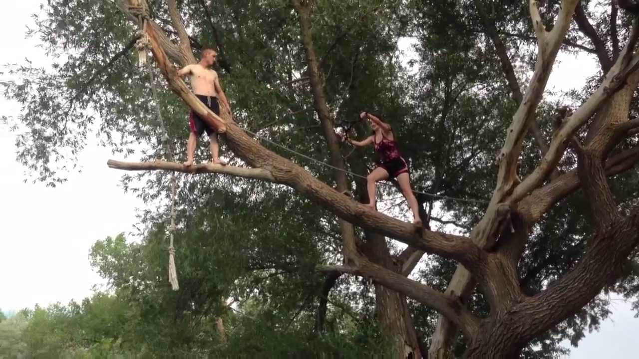 Burriston Pond rope swing - YouTube