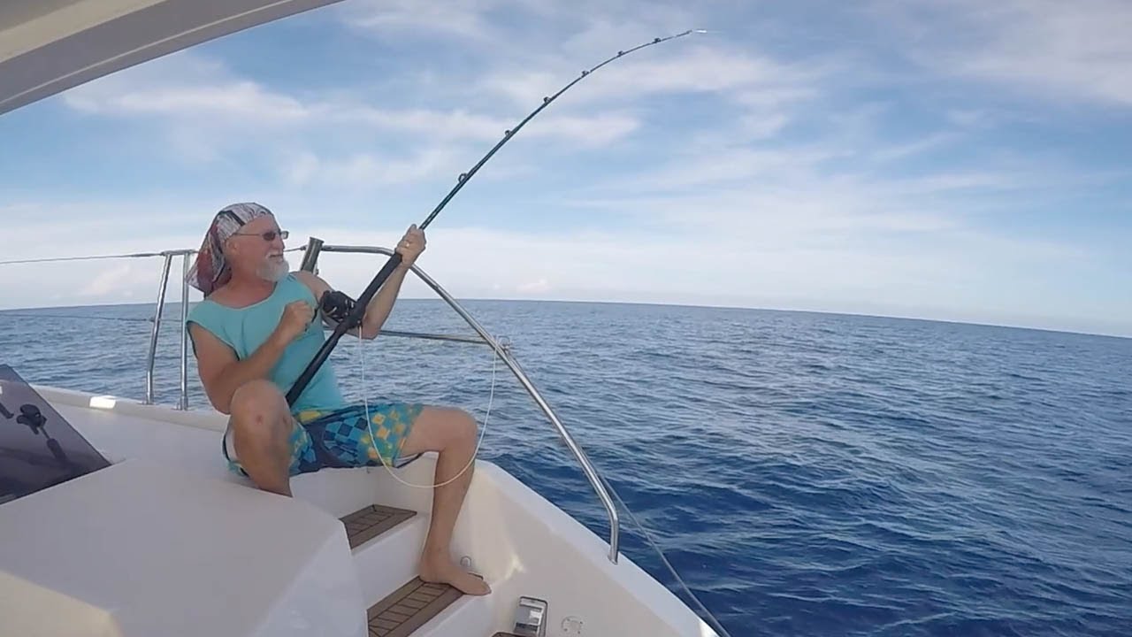 FISH ON!!! We caught a 50″ Mahi off the Coast of Puerto Rico on our Leopard45! Episode 3