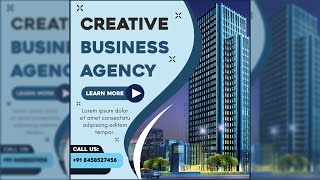 CorelDraw Tutorial | Social Media Post Design | How to Make Social Media Poster design in CorelDraw screenshot 4