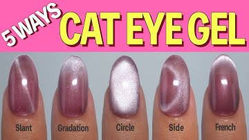 How to Use Cat Eye Magnetic Gel Polish in 5 Patterns💅【ASKA NAILS】