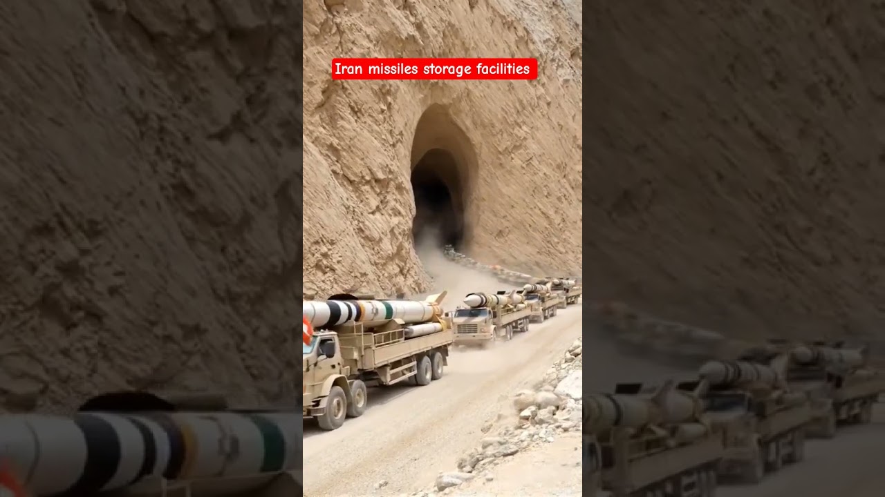 Iran missiles storage facilities underground tunnel