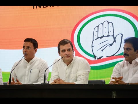 Congress President Rahul Gandhi  addresses press conference