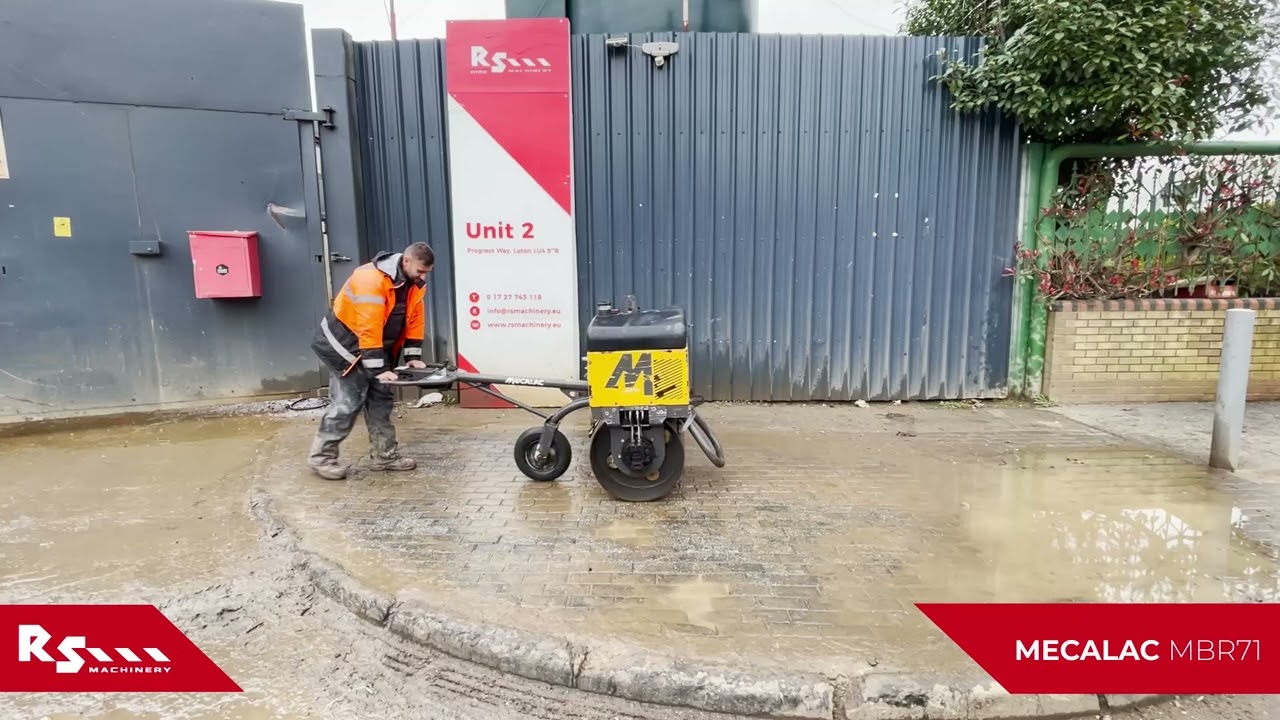 MECALAC MBR71 - PEDESTRIAN SINGLE DRUM ROLLER - RS MACHINERY HIRE AND SALE