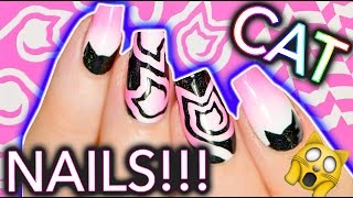 Easy Cat Nails with Cat-Style Nail Vinyls! MEOWWW