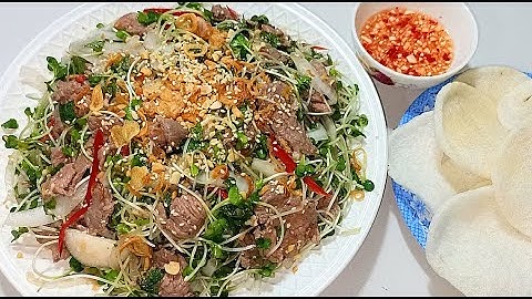 Cách làm GỎI BÒ RAU MẦM bổ dưỡng cực ngon đơn giản - Combo Món Ăn