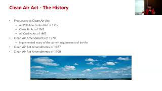 Basics of the Clean Air Act (ELI Summer School, 2023)