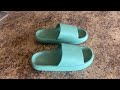 Joomra Pillow Slippers for Women and Men Non Slip Quick Drying Shower Slides Bathroom Sandals