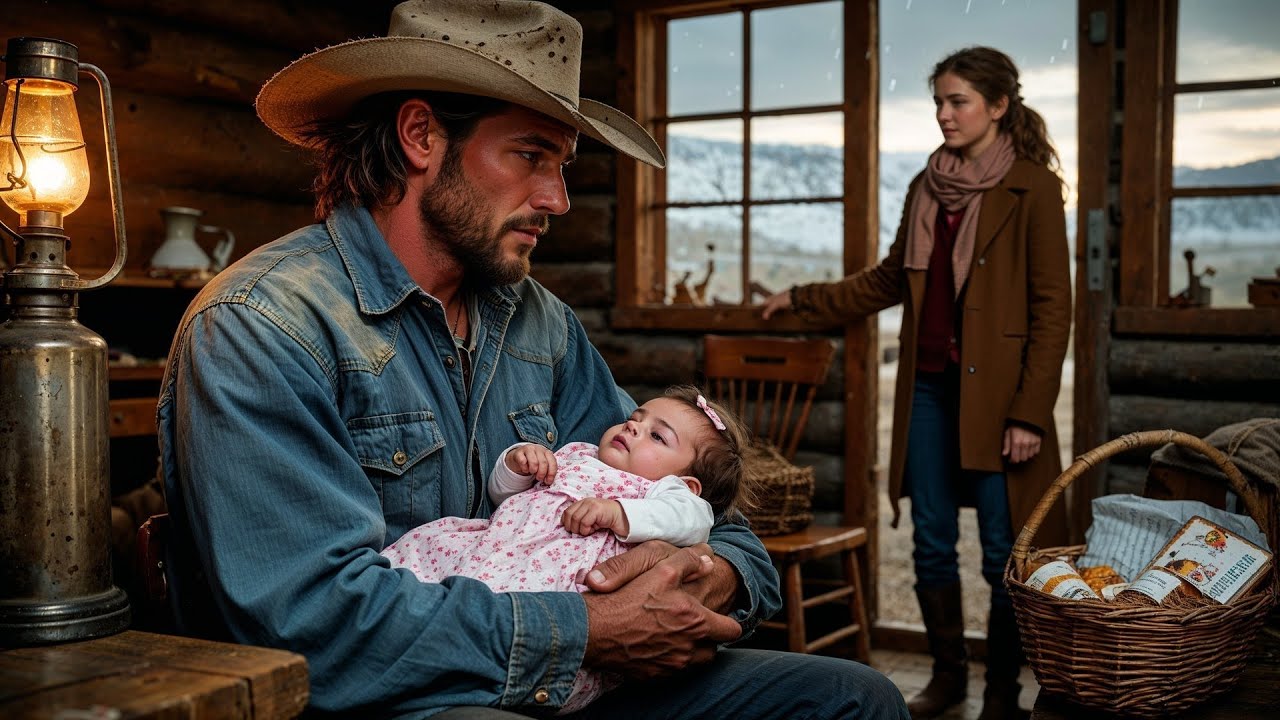 Cowboy Sat Alone With a Hungry Baby After His Wife Passed, Until She Knocked With a Basket of Food