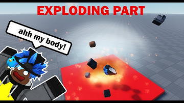 How to make an Exploding Part on Touched! (Roblox Studio Tutorial)