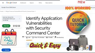 Identify Application Vulnerabilities with Security Command Center || GSP1262 || #qwiklabs #arcade