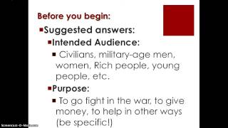 WHB1. WWI - Analyzing Propaganda