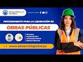 Procedimiento para la Liquidación de Obras Públicas