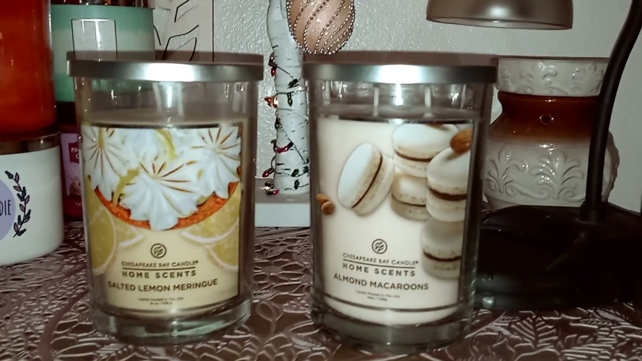 Salted Lemon Meringue 🍋 Almond Macaroons🗼Chesapeake Bay Candles review April 2022
