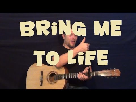 Bring Me To Life (Evanescence) Guitar Lesson Easy Strum Chords Licks How to Play Tutorial