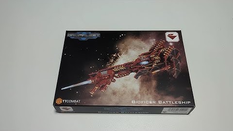 Dropfleet Commander Bioficer Battleship unboxing and build review