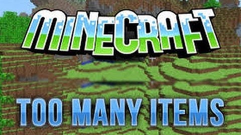 Minecraft Mod Showcase Toomanyitems Mod
