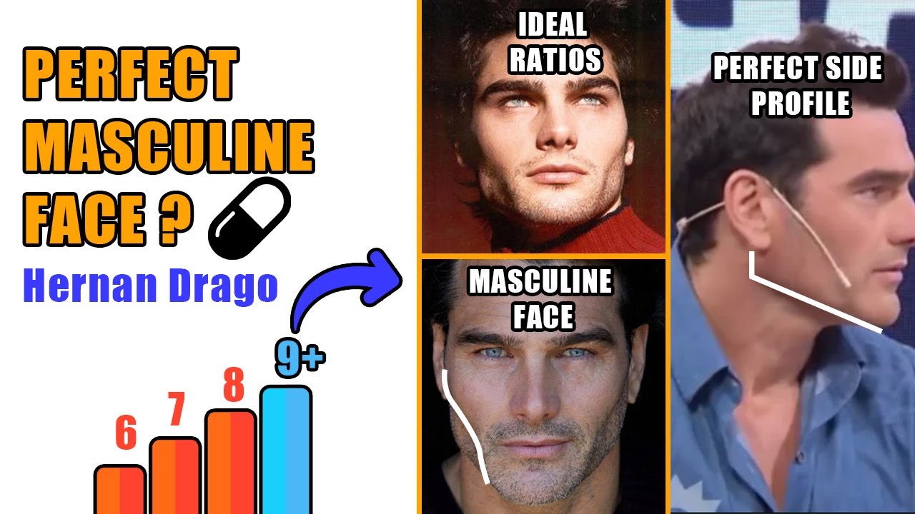 Идеальное мужское лицо? Анализ лица Эрнана Драго - (blackpill)