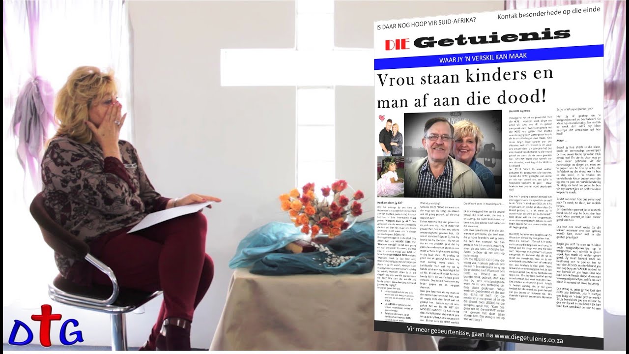 Vrou staan kinders en man af aan die dood!