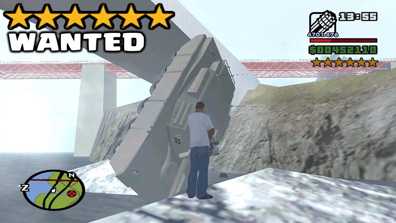 SIX STARS WANTED LEVEL WITH MINIGUN HOW TO GET 6 STAR WANTED IN 