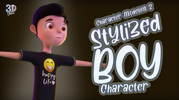 3d Stylized BOY Character modeling V01 I Autodesk Maya I marmoset toolbeg4 I