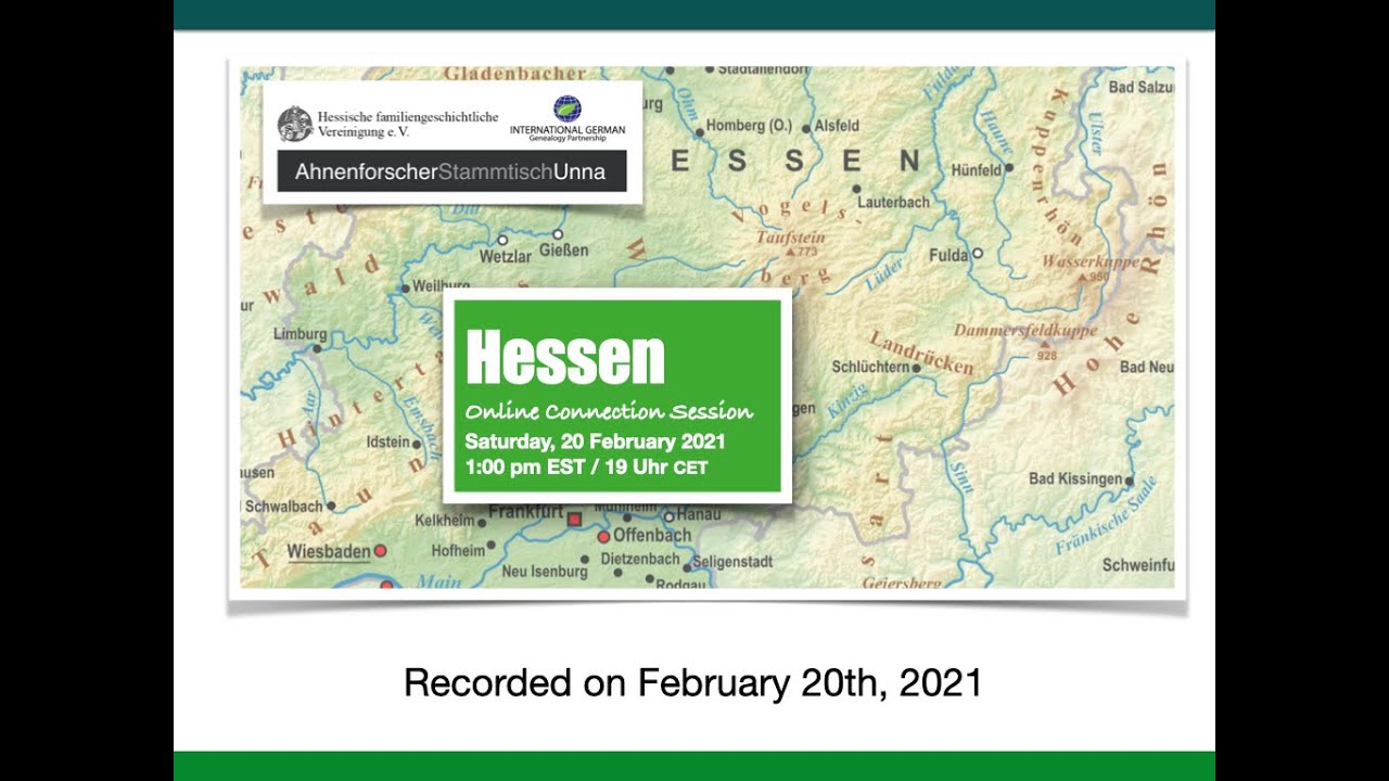 ONLINE HESSEN CONNECTION SESSION