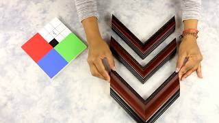 Corner Samples - Custom-made Wood Picture Frames: Slender Beaded Collection