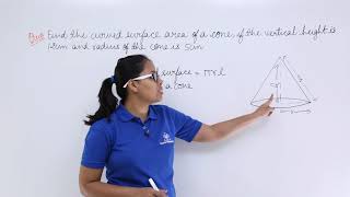 Class10th – RD Sharma - Problem-1 on Surface area and Volume of a Cone | Tutorials Point