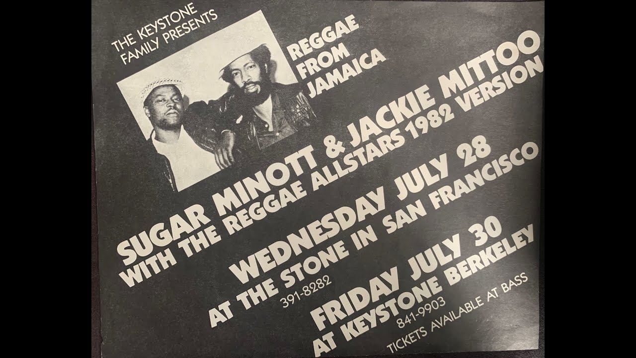 Sugar Minott and Jackie Mittoo - Live at Berkeley Square - July 30, 1982