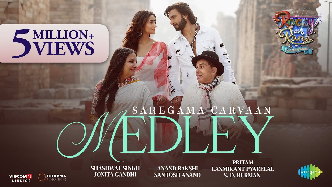 Saregama Carvaan Medley  Rocky Aur Rani Kii Prem Kahaani  Ranveer  Alia  Pritam JonitaShashwat